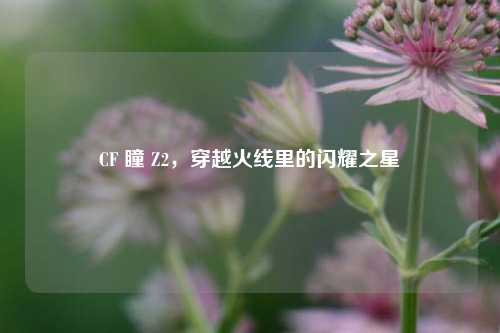 CF 瞳 Z2，穿越火线里的闪耀之星